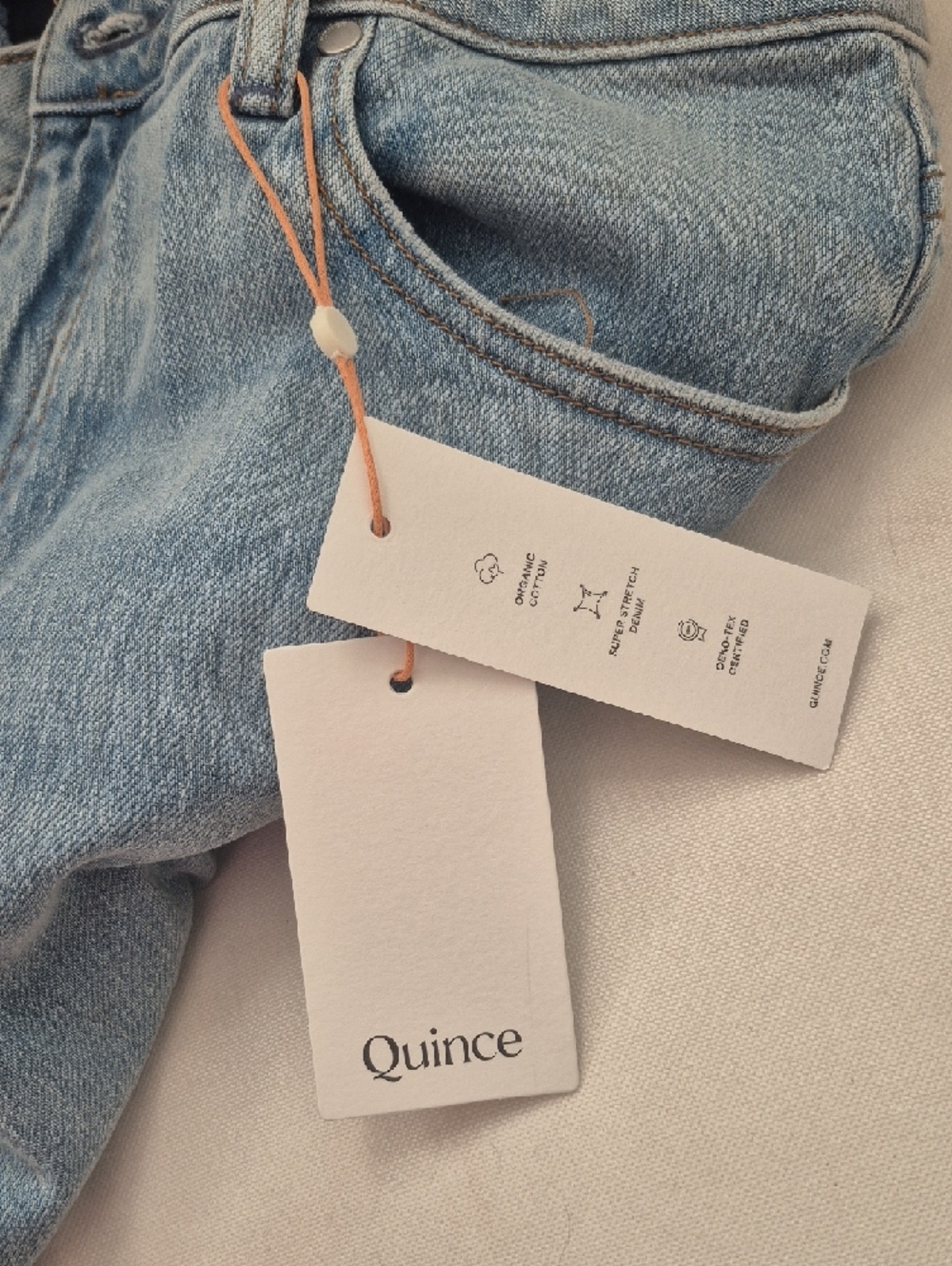 Quince Light Blue Wide-Leg Jeans - Picture 7 of 7